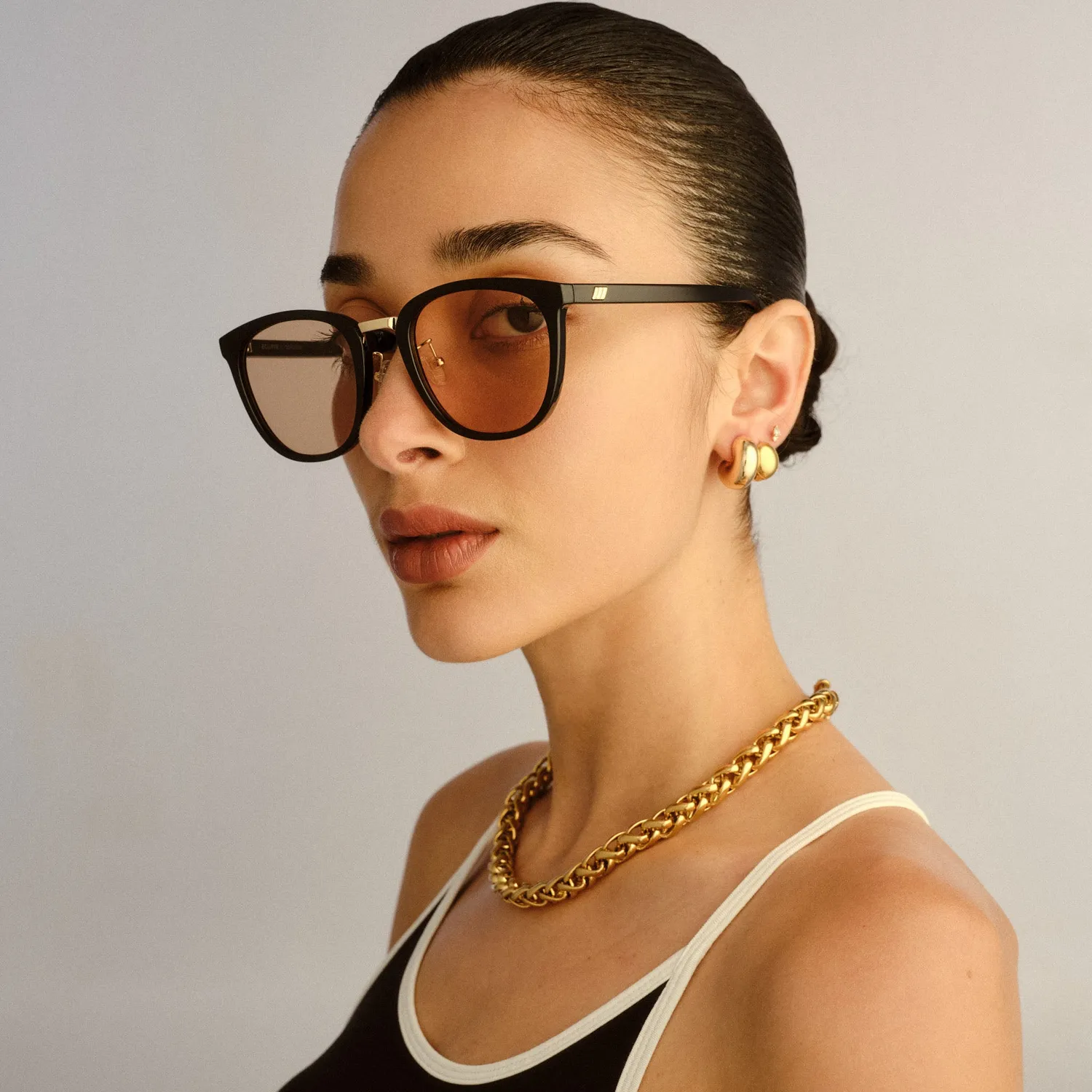Le Specs Eclipse+ occhiale da sole nero vestibilità larga