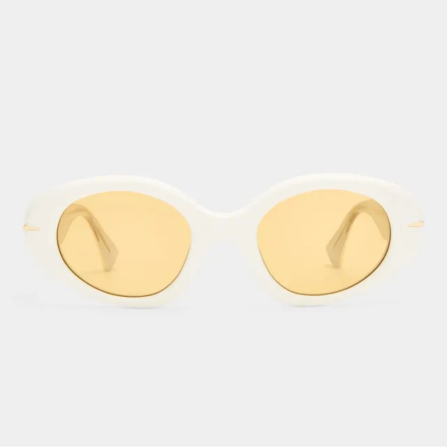 Le Specs Numero Dos occhiale da sole avorio ovale