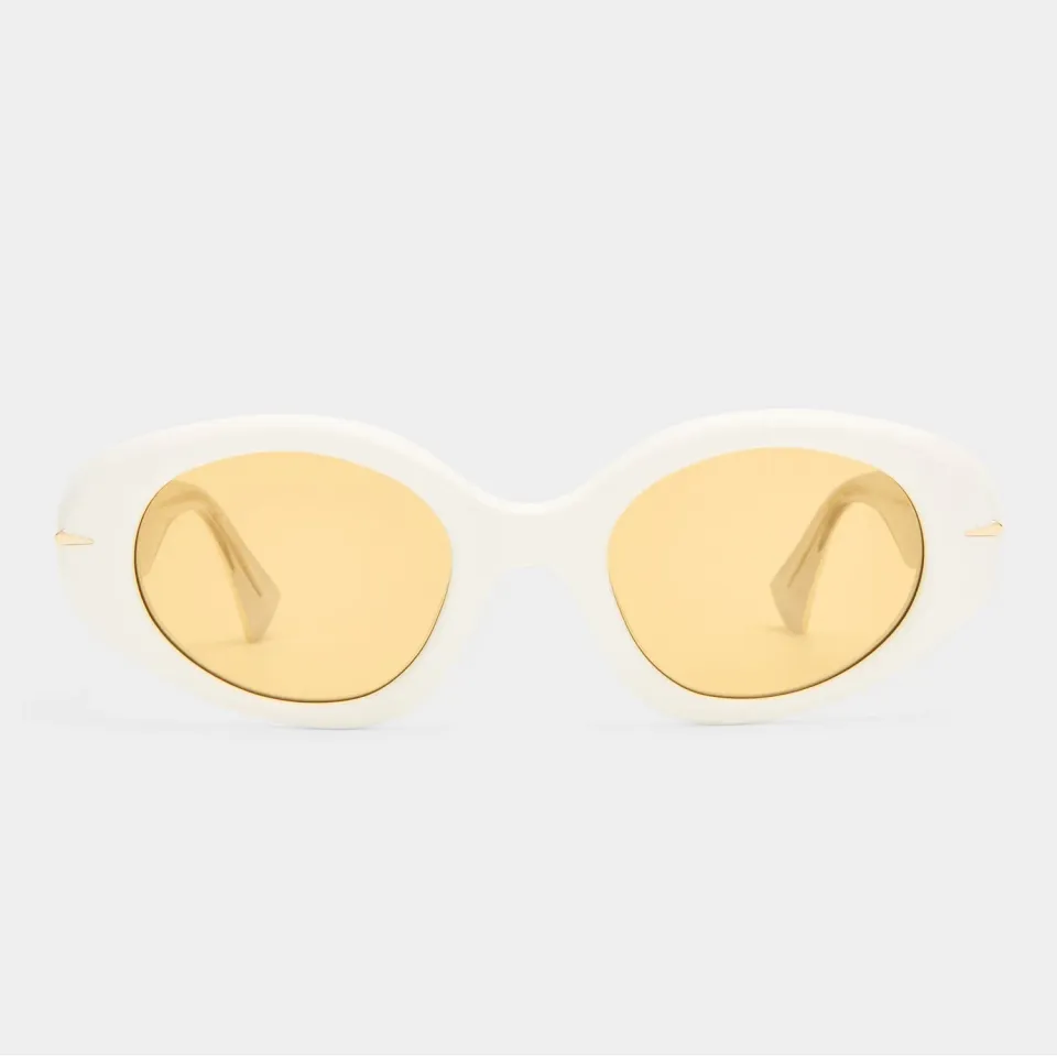 Le Specs Numero Dos occhiale da sole avorio ovale