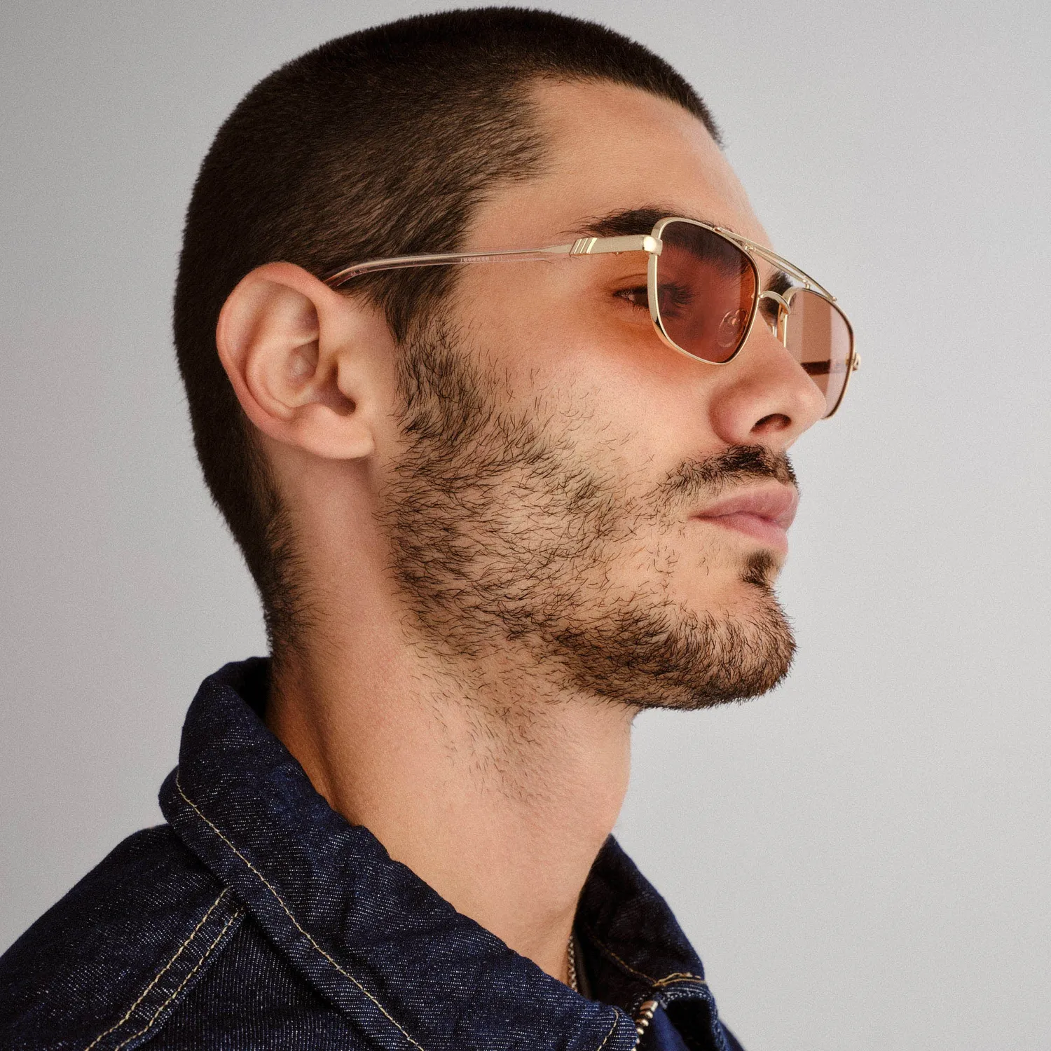 Le Specs Le Mimi occhiale da sole oro cinnamon tint