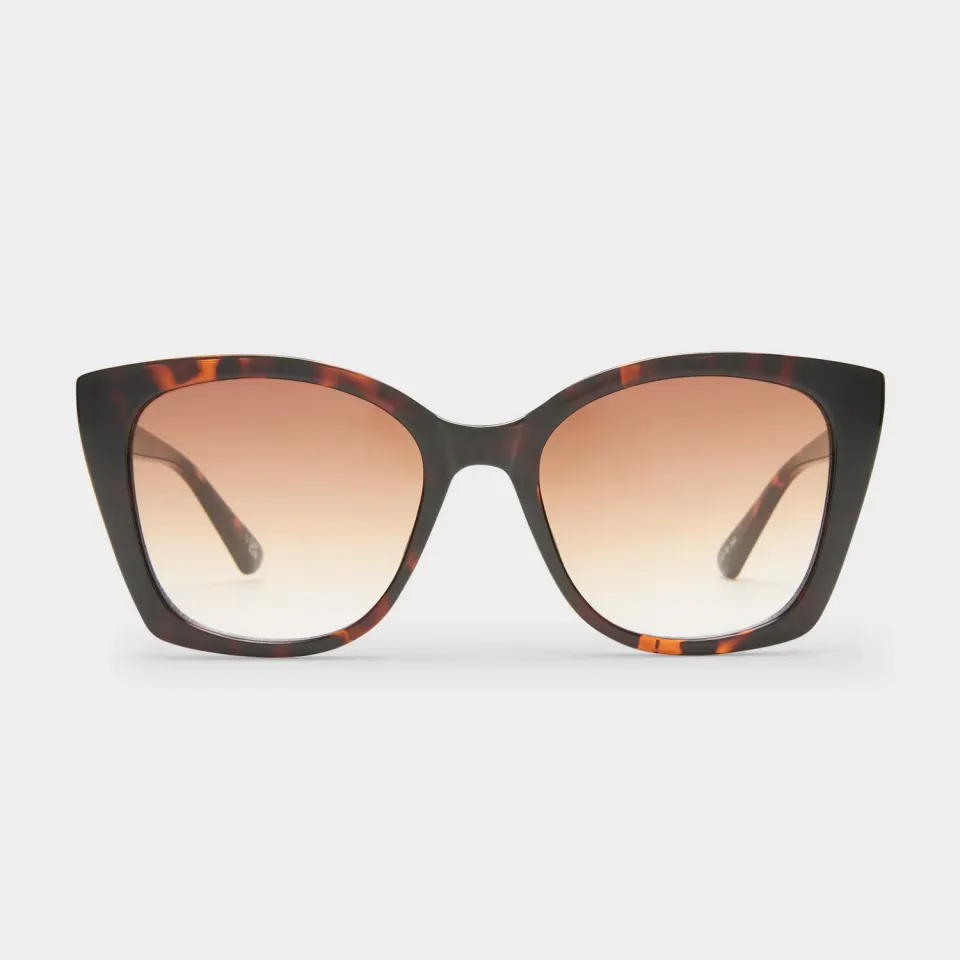 Le Specs Incantation occhiale da sole tartarugato sfumato