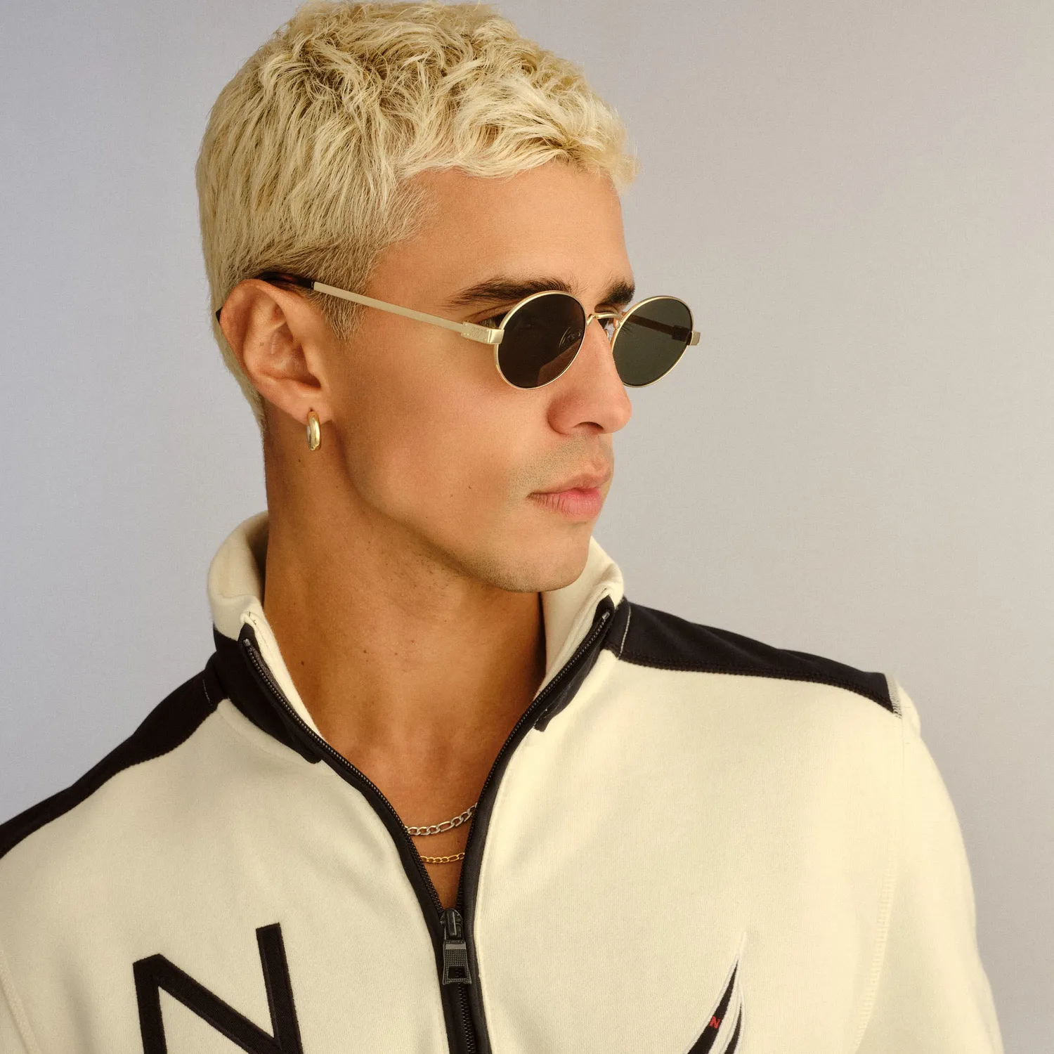 Le Specs Poseidon Deux occhiali da sole gold khaki