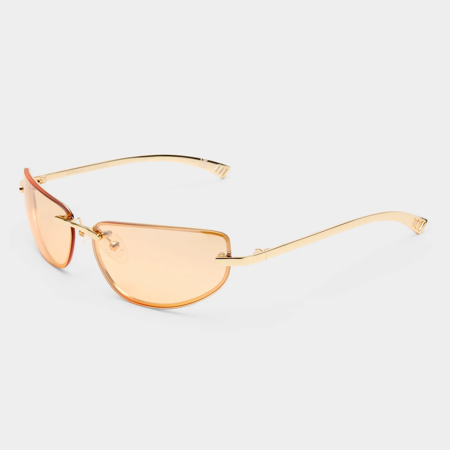 Le Specs Bubbles occhiali da sole gold cat-eye