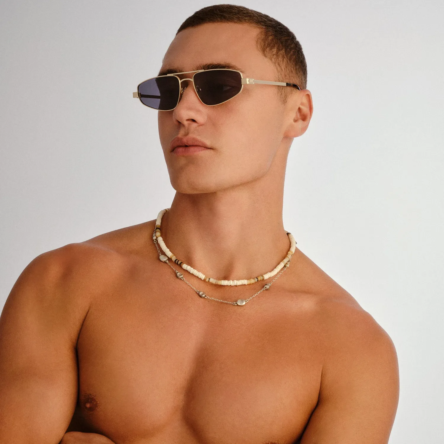 Le Specs Treasure occhiale da sole oro smoke mono