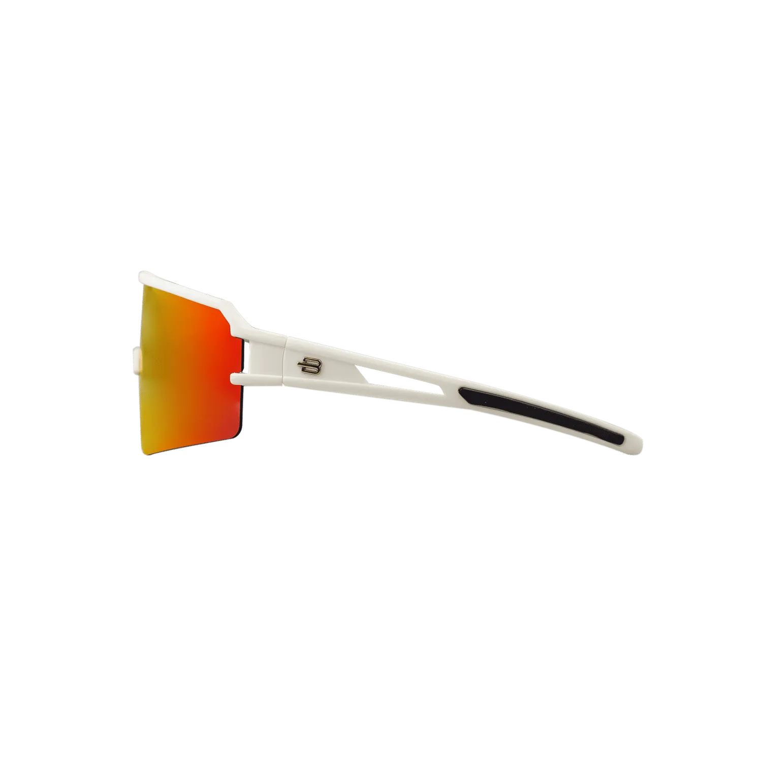 Bloovs Fiandre Bianco Opaco Arancione occhiali da sole bici