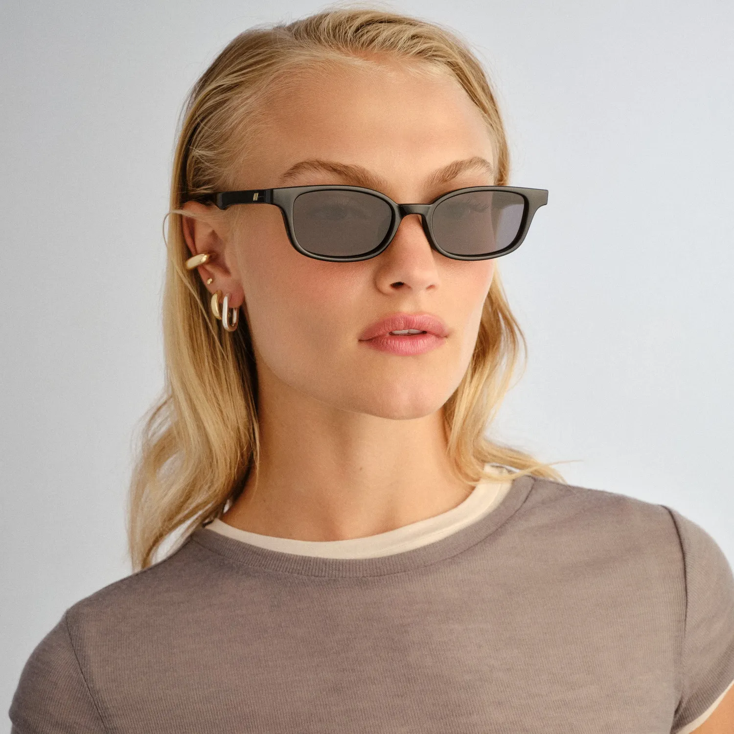 Le Specs Echelon + occhiali da sole neri piatti