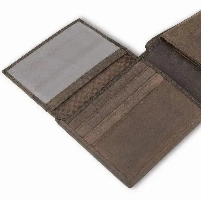 Hemmet Everyday portafoglio vera pelle marrone 7 carte