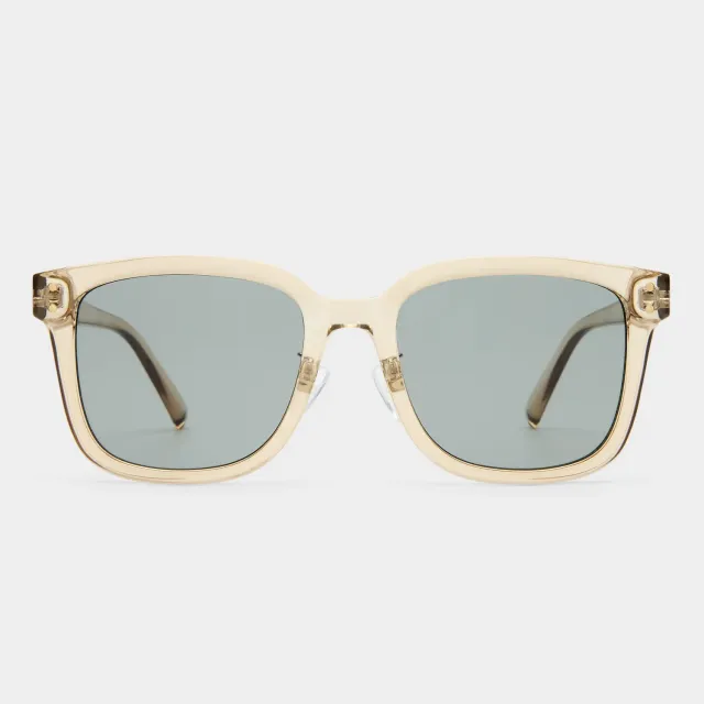 Le Specs Le Domino occhiali da sole verdi quadrati