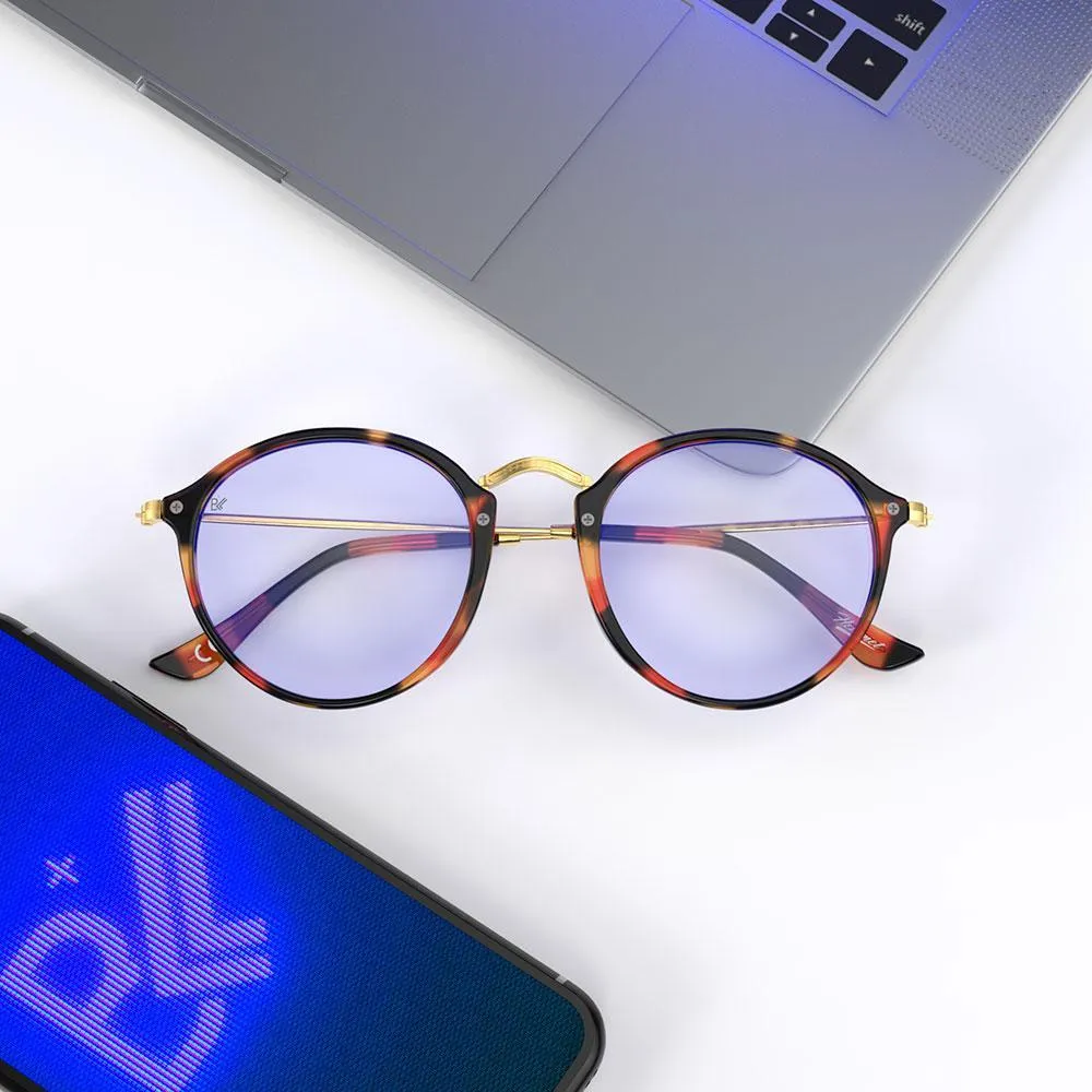Hemmet Vintage Heritage B+ occhiali luce blu oro 18g