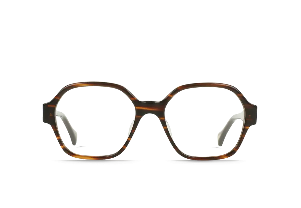 Raen Ellex 52 montatura da vista marrone stretta
