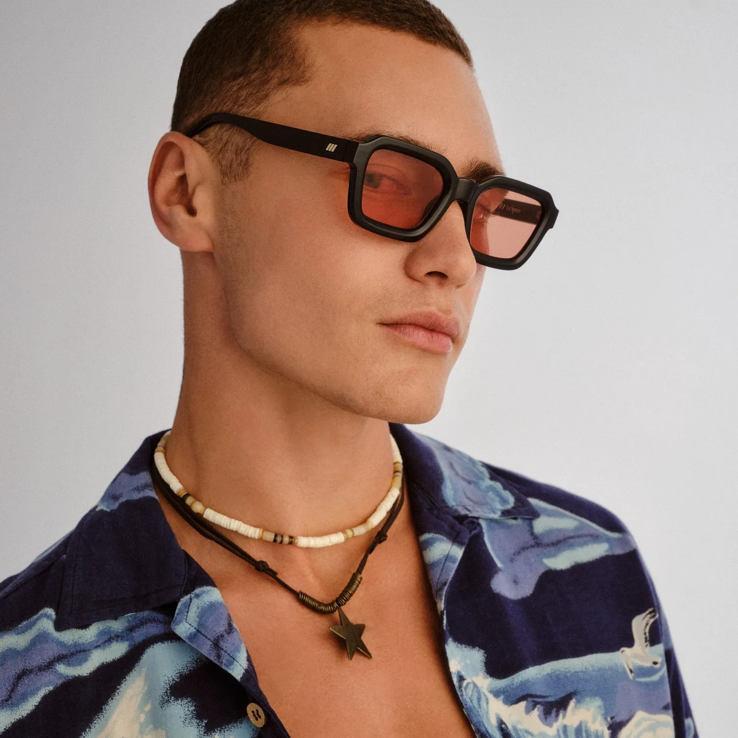 Le Specs Impossible occhiali da sole neri quadrati