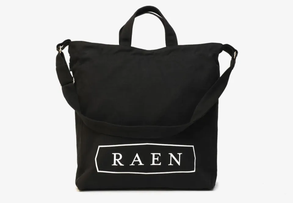 Raen Tote 2022 borsa tote nera tela riciclata