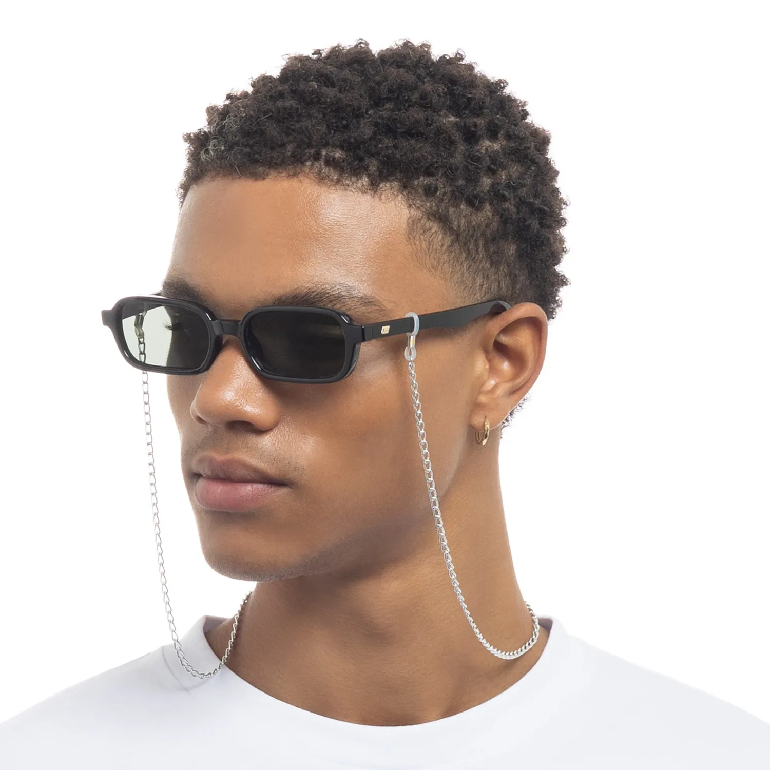 Le Specs Fine Neck Chain catenella argento