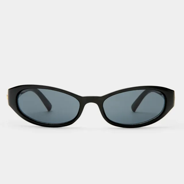 Le Specs Popalicious occhiale da sole nero ovale small