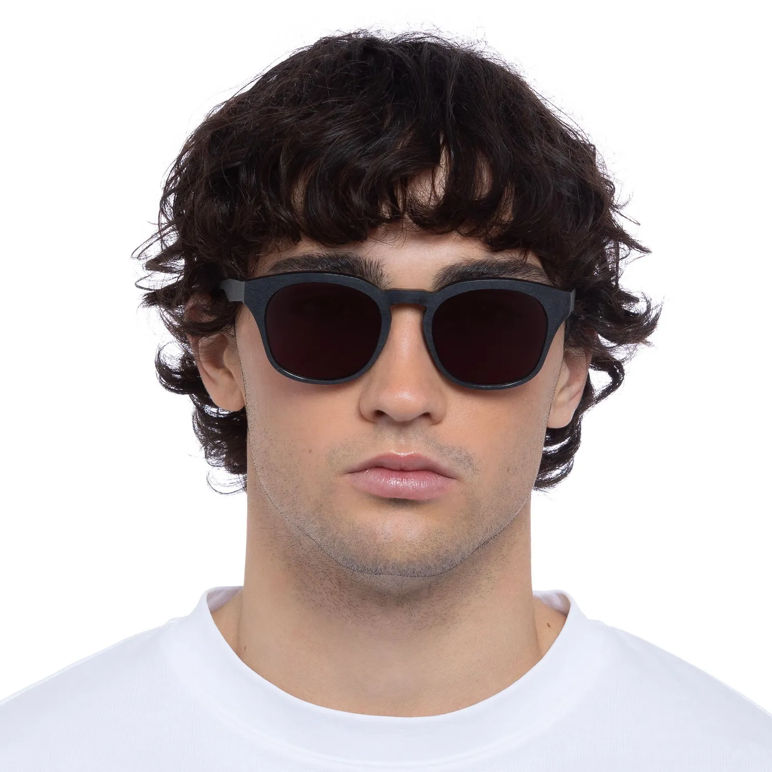 Le Specs Trentadue occhiale da sole nero tondo