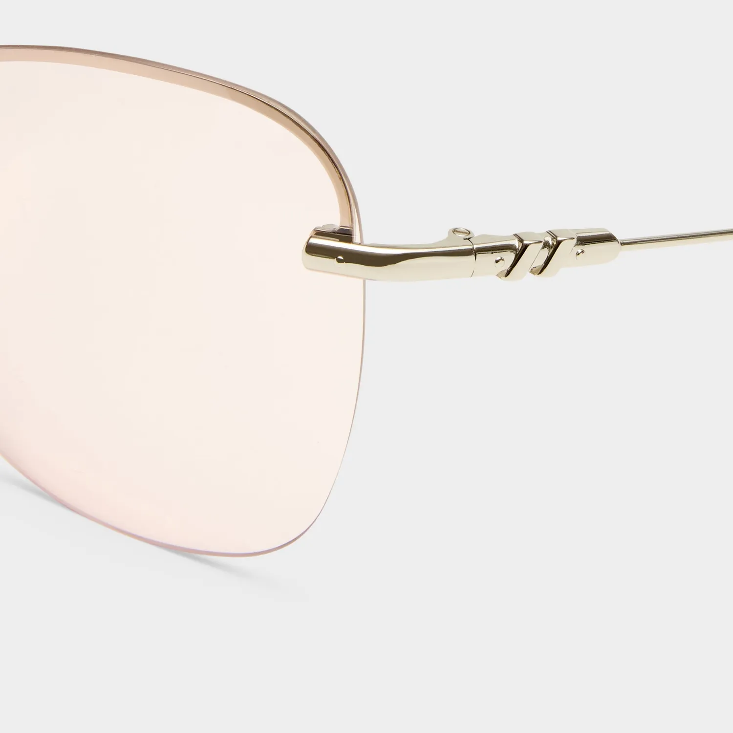Le Specs Satine occhiale da sole silver lente rosa
