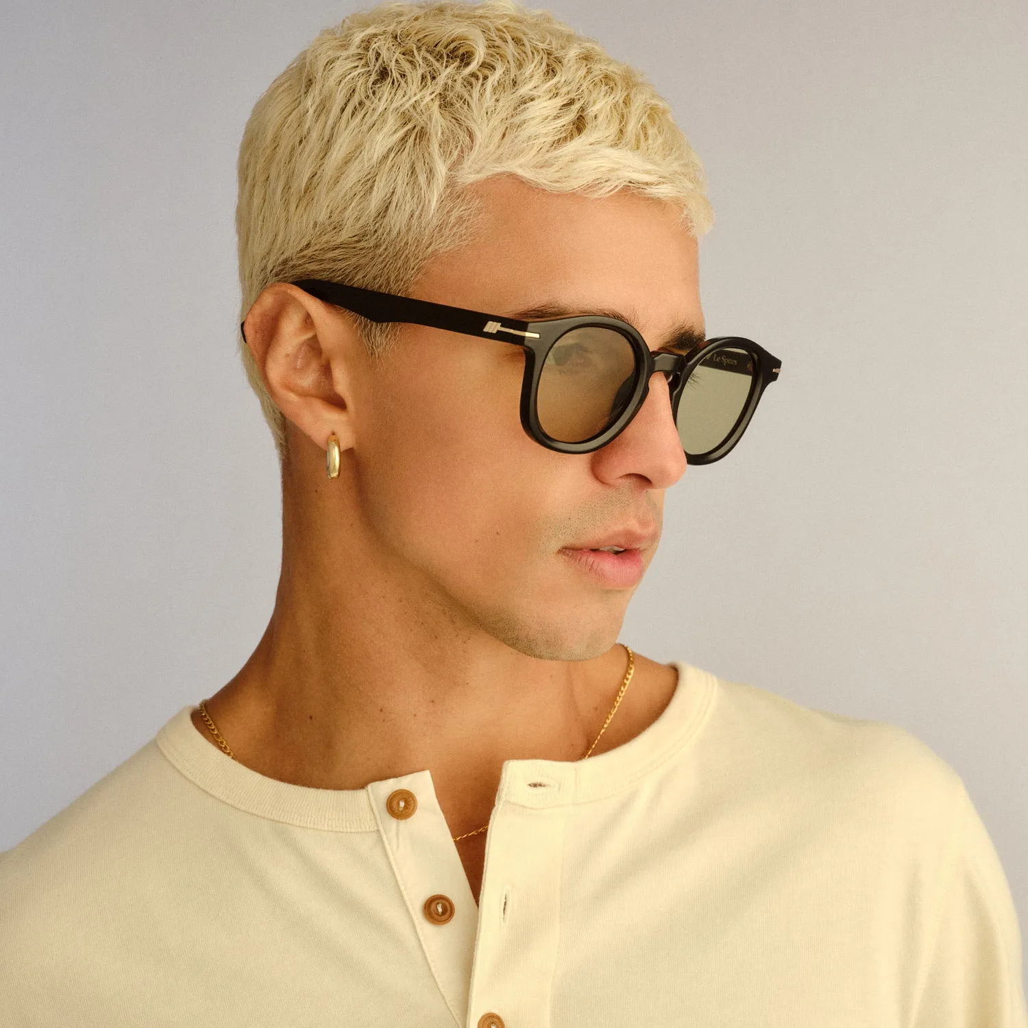 Le Specs Hoodwinked occhiali da sole black rotondi