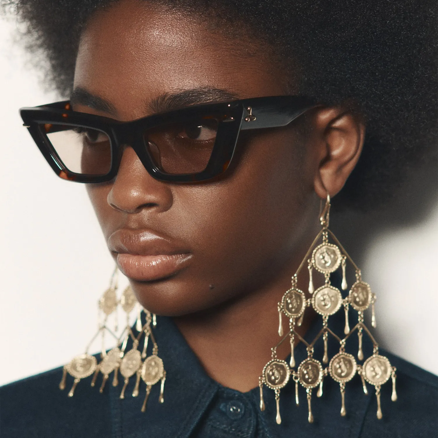 Le Specs Lucia occhiale da sole tartarugato cat-eye