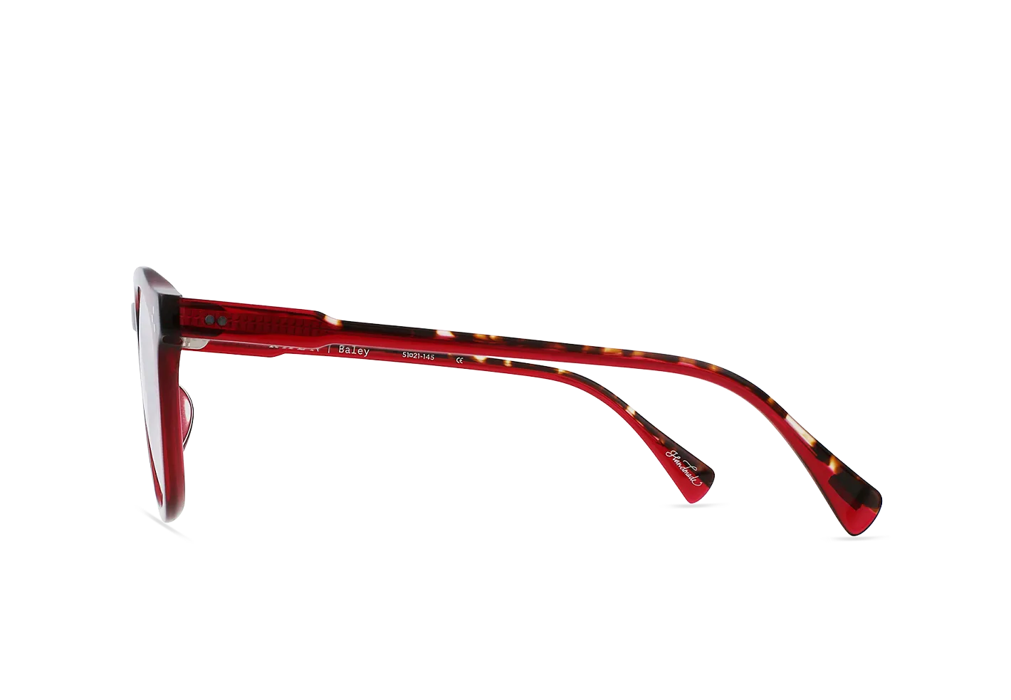 Raen Baley Oxblood Clear montatura da vista 51 acetato