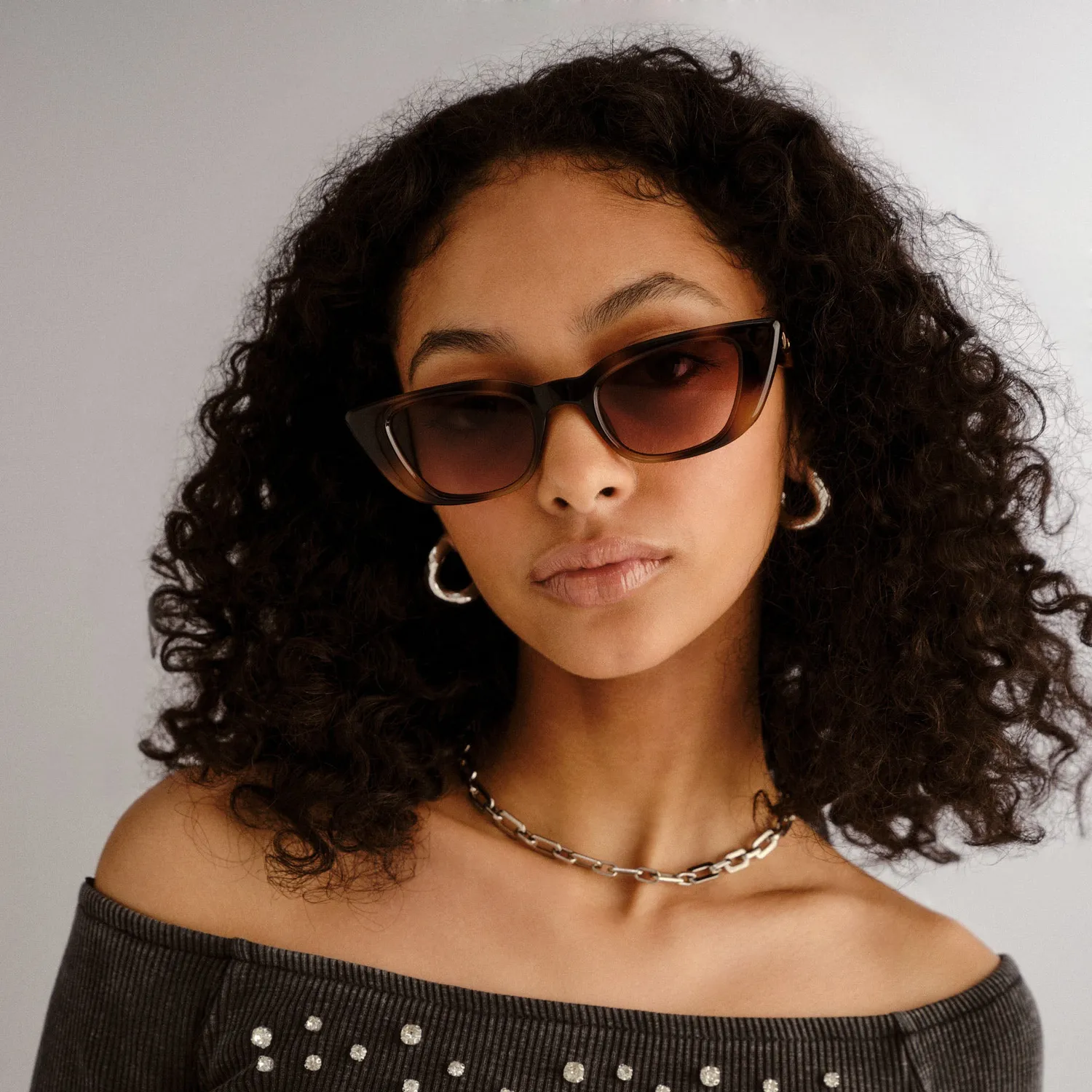 Le Specs Dream Lover occhiali da sole dark tort cat-eye