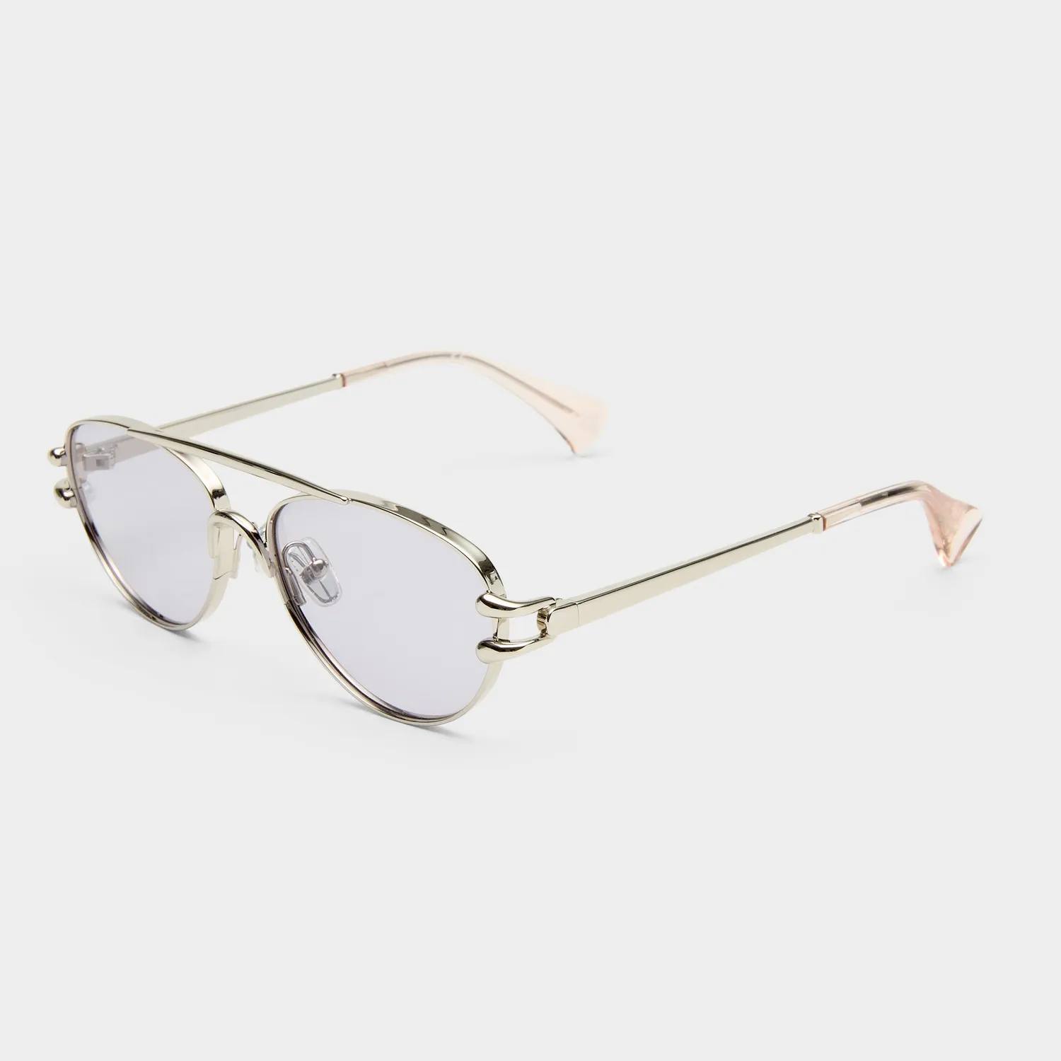 Le Specs Numero Seis occhiali da sole bright silver aviatore