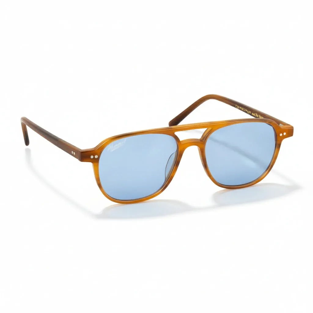 Hemmet America The Vegas occhiale da sole Horn Blue acetato