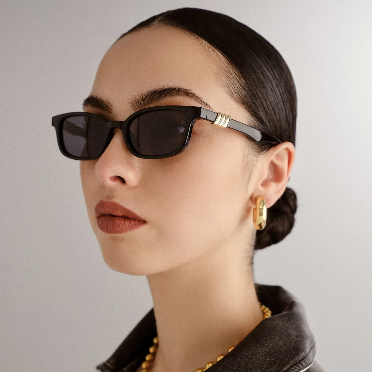 Le Specs Confidential occhiale da sole nero micro