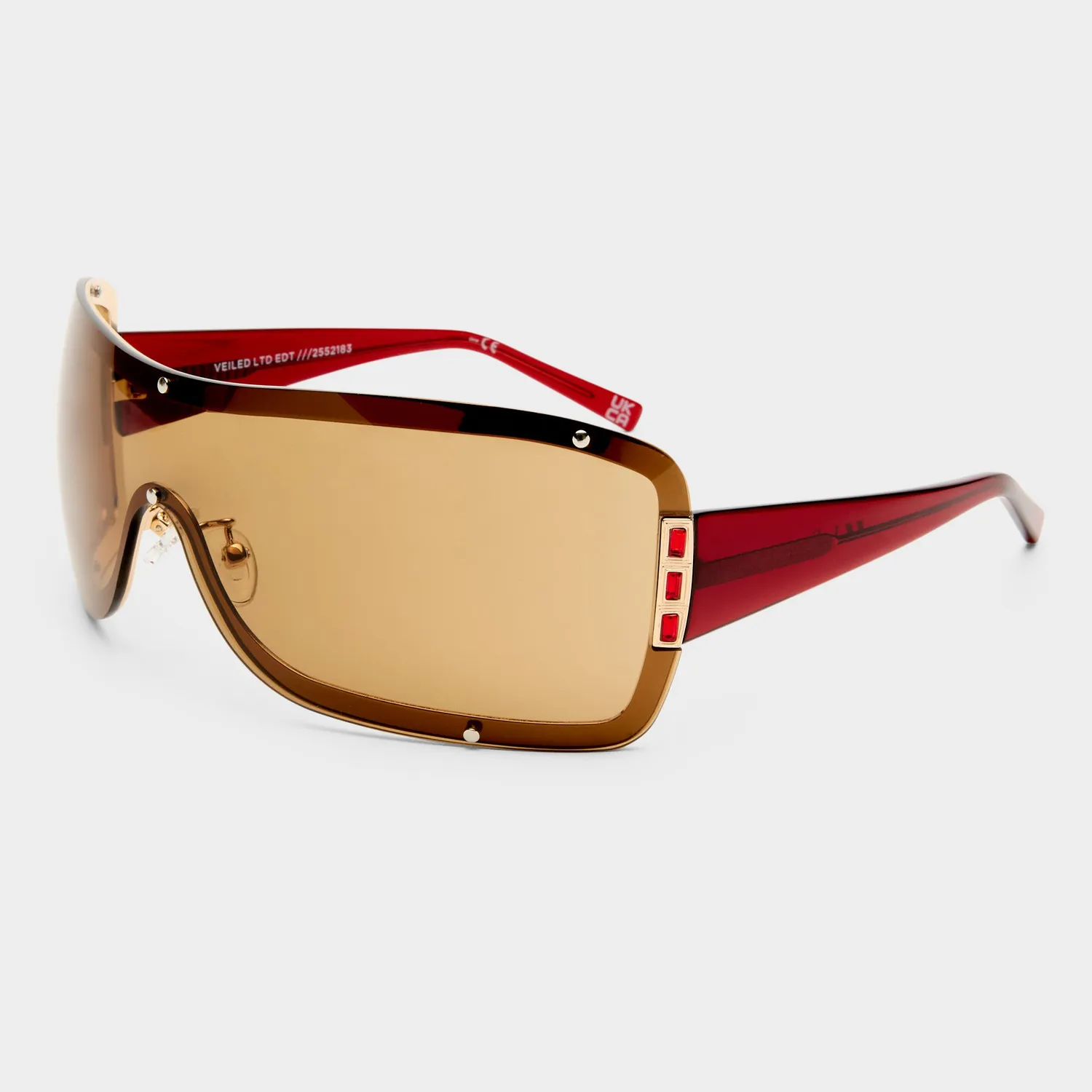 Le Specs Veiled occhiale da sole gold vermilion