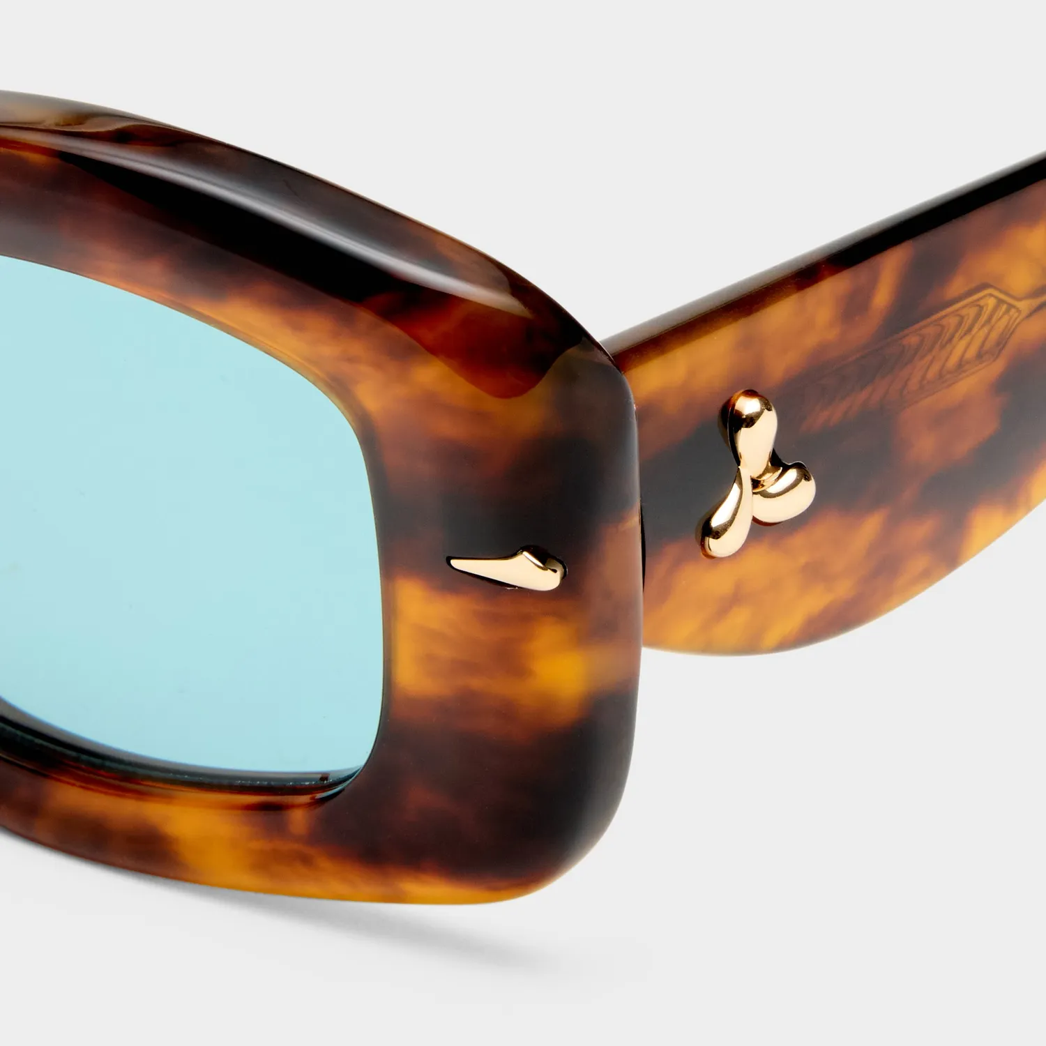 Le Specs Celestina occhiale da sole Haze Tortoiseshell blu