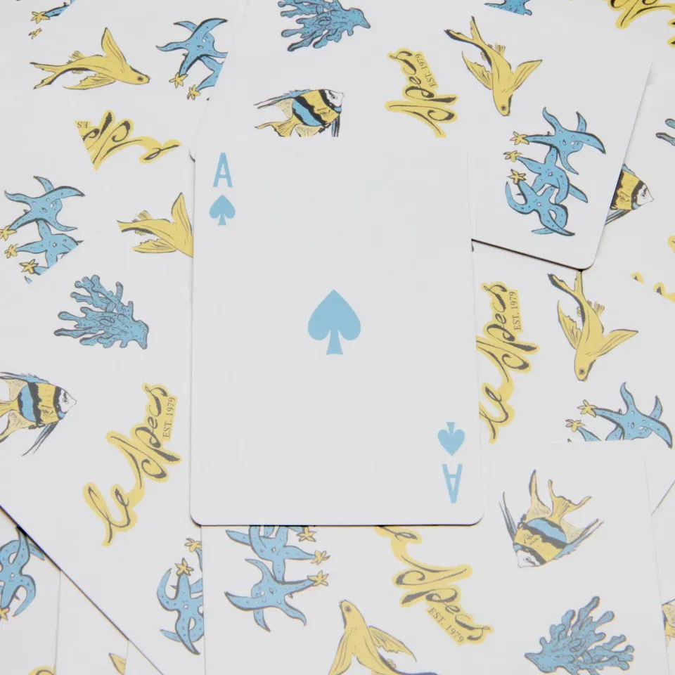 Le Specs Playing Cards carte da gioco Le Azure cofanetto cream