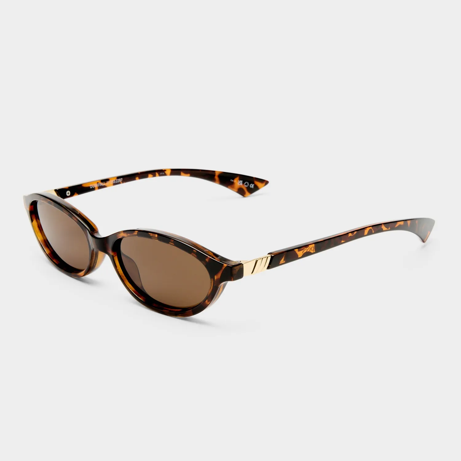 Le Specs Duskfall occhiali da sole tort ovali slim