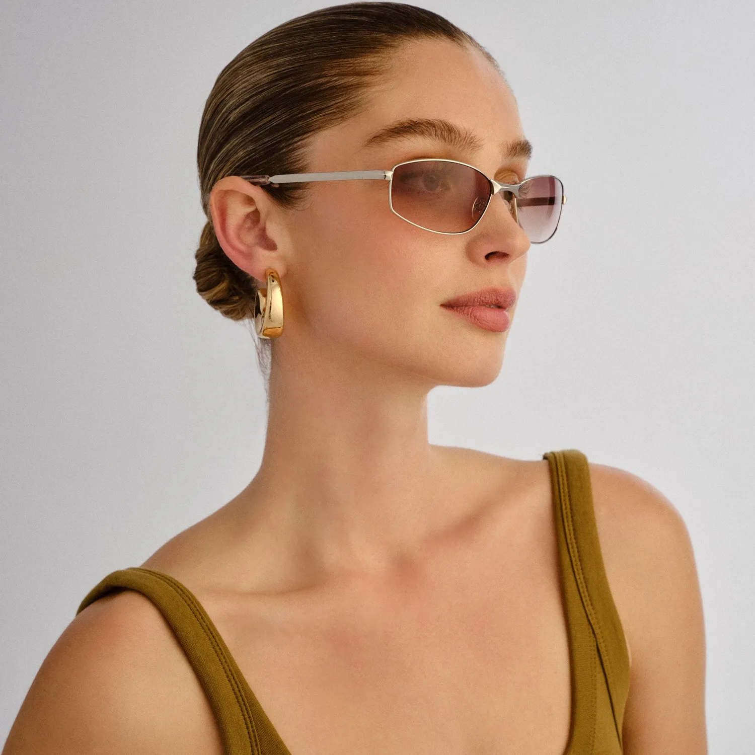 Le Specs Star Beam occhiale da sole argento sfumato