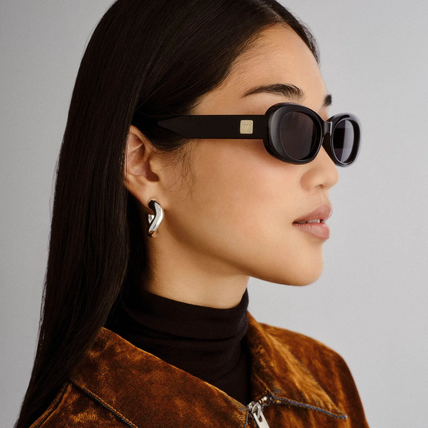 Le Specs Hey Ya + occhiali da sole nero vestibilità larga