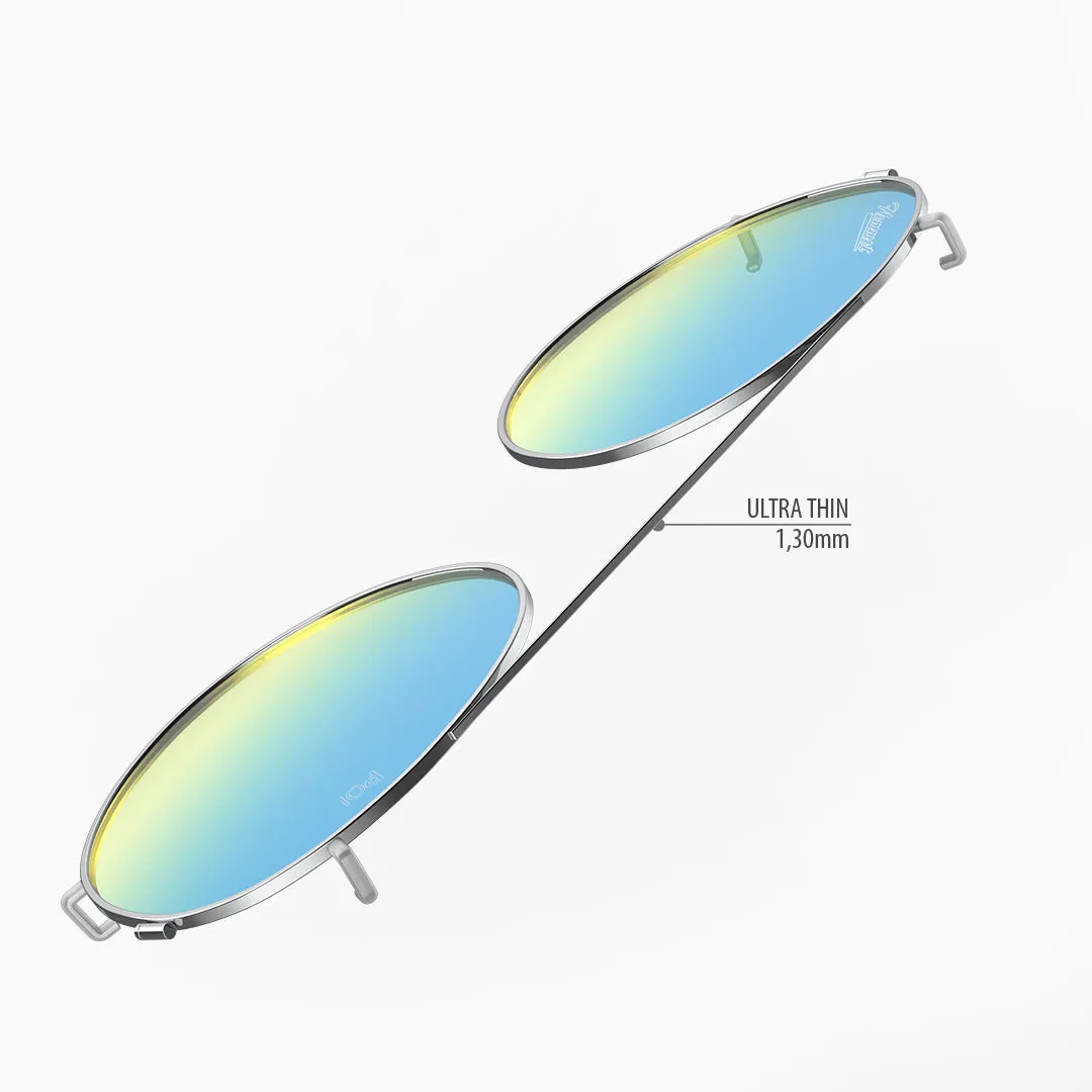 Hemmet Clip-on Series 2 S2 SUN Acid Blue clip-on argento