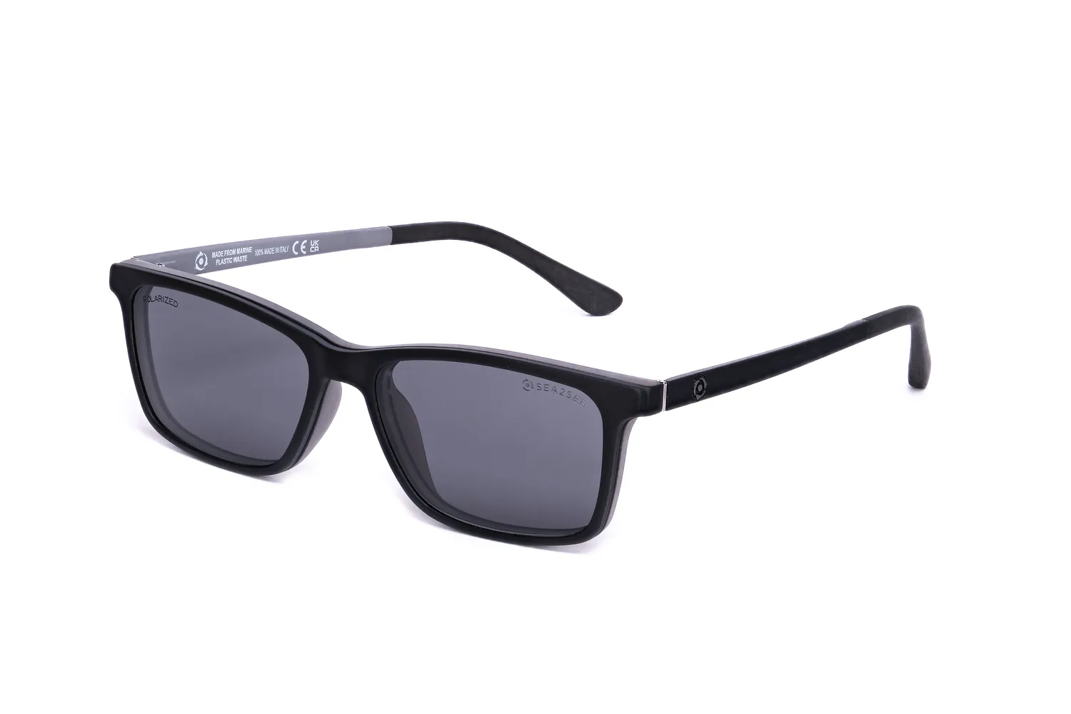 Sea2See Cortes montatura da vista grigia con clip-on