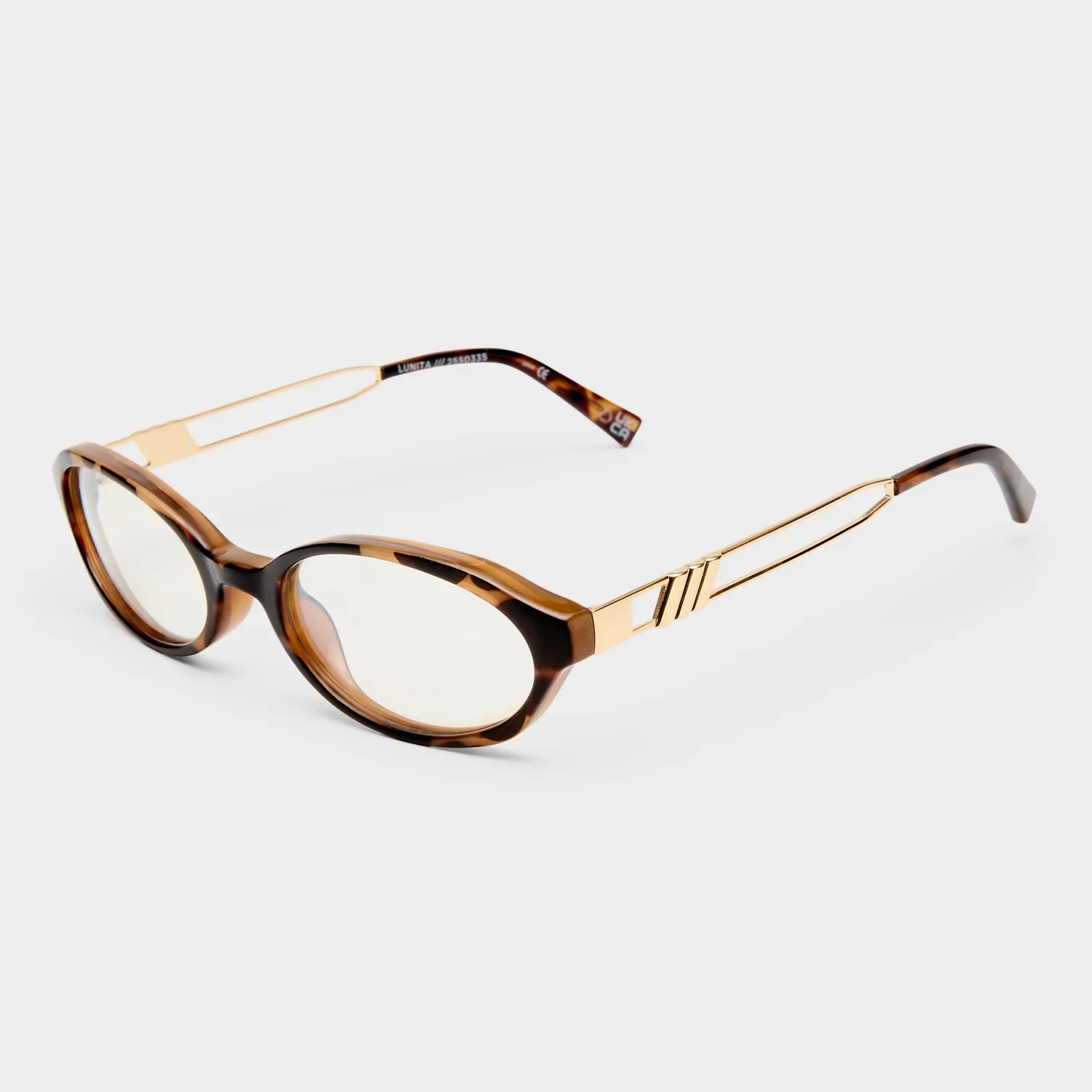 Le Specs Lunita montatura da vista tort luce blu