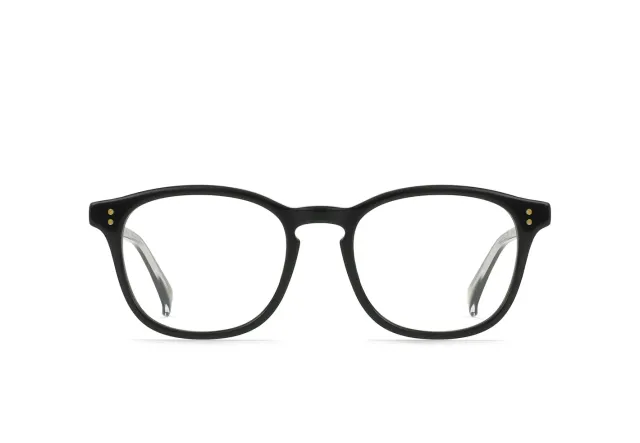 Raen St Malo II occhiali da vista tondi Crystal Black 50