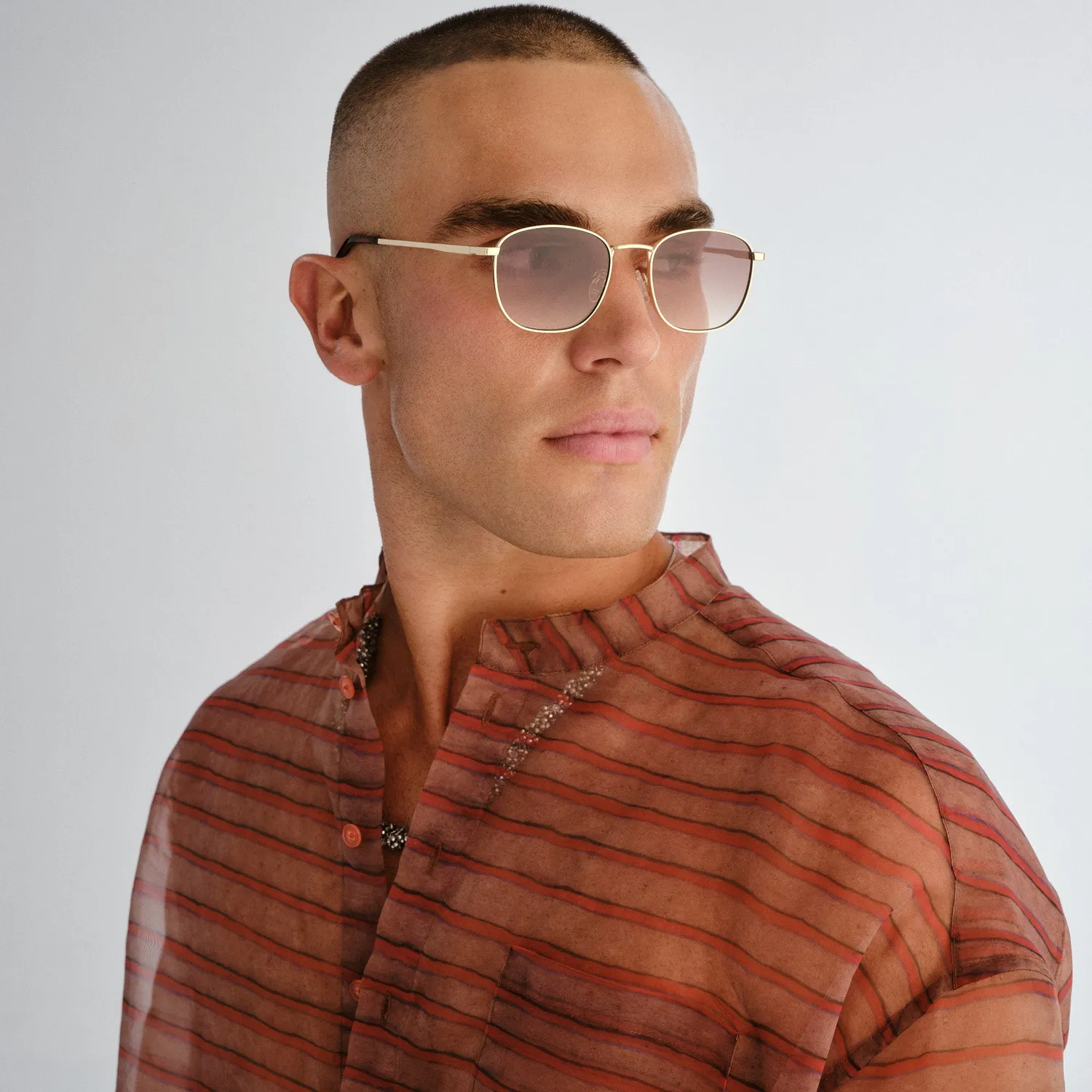 Le Specs Neptune Deux occhiale da sole oro marroni