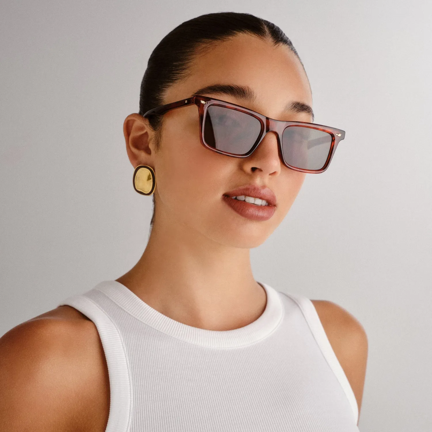 Le Specs Broski occhiale da sole toffee tort D-frame