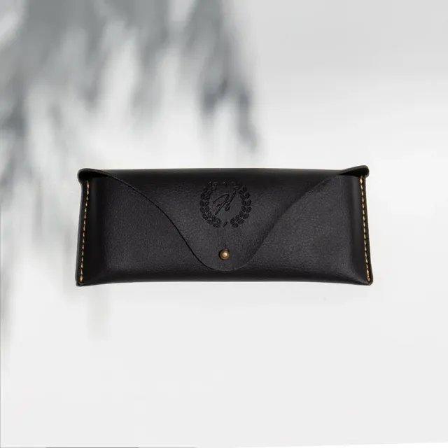 Hemmet Thunder astuccio occhiali pelle vegana nero