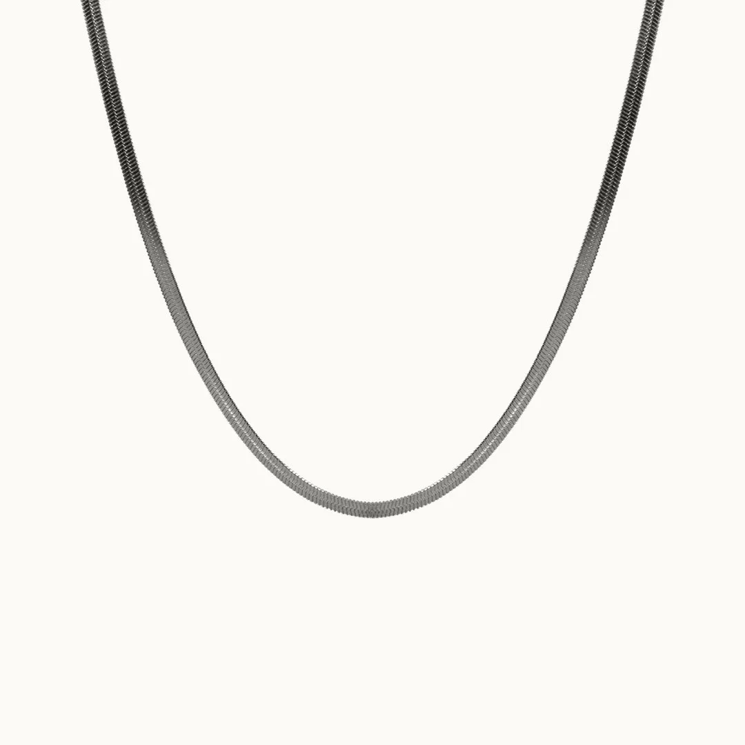 Hemmet Herringbone Chain collana oro giallo 45 cm