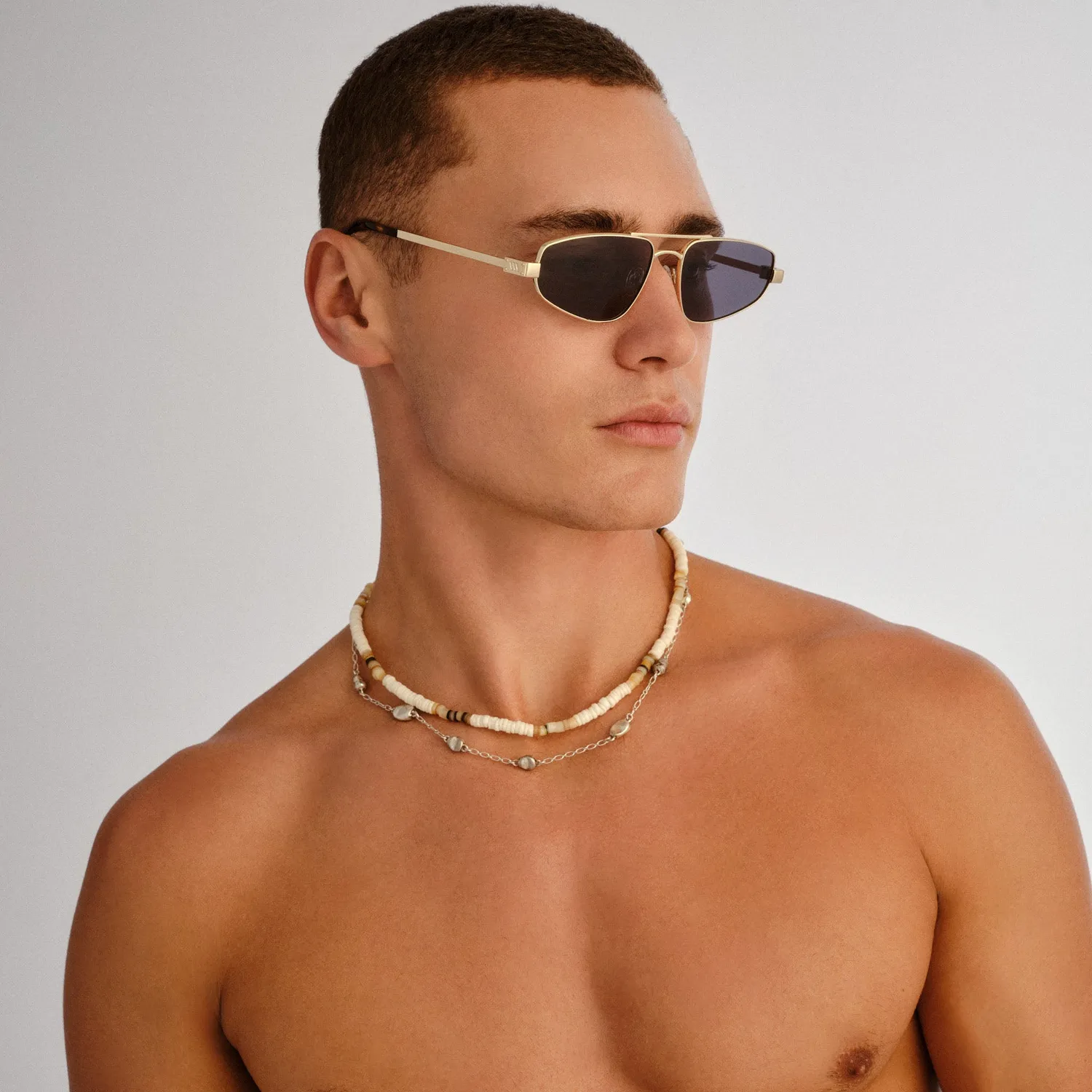 Le Specs Treasure occhiale da sole oro smoke mono