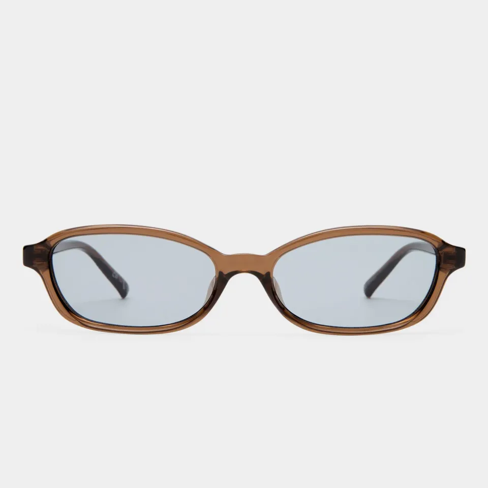 Le Specs Honey Pot occhiali da sole cocoa rettangolari