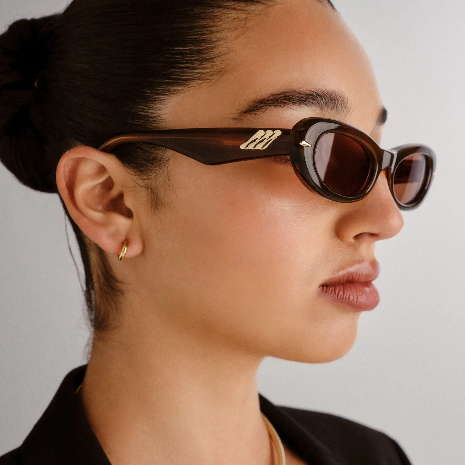 Le Specs Numero Uno occhiali da sole teak tartarugati