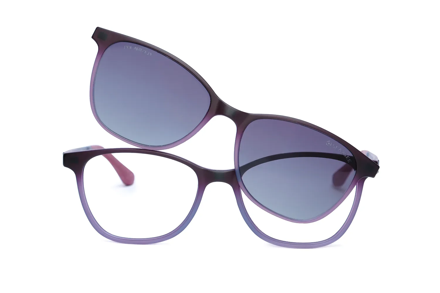 Sea2See Adriatica montatura da vista clip-on havana rosa