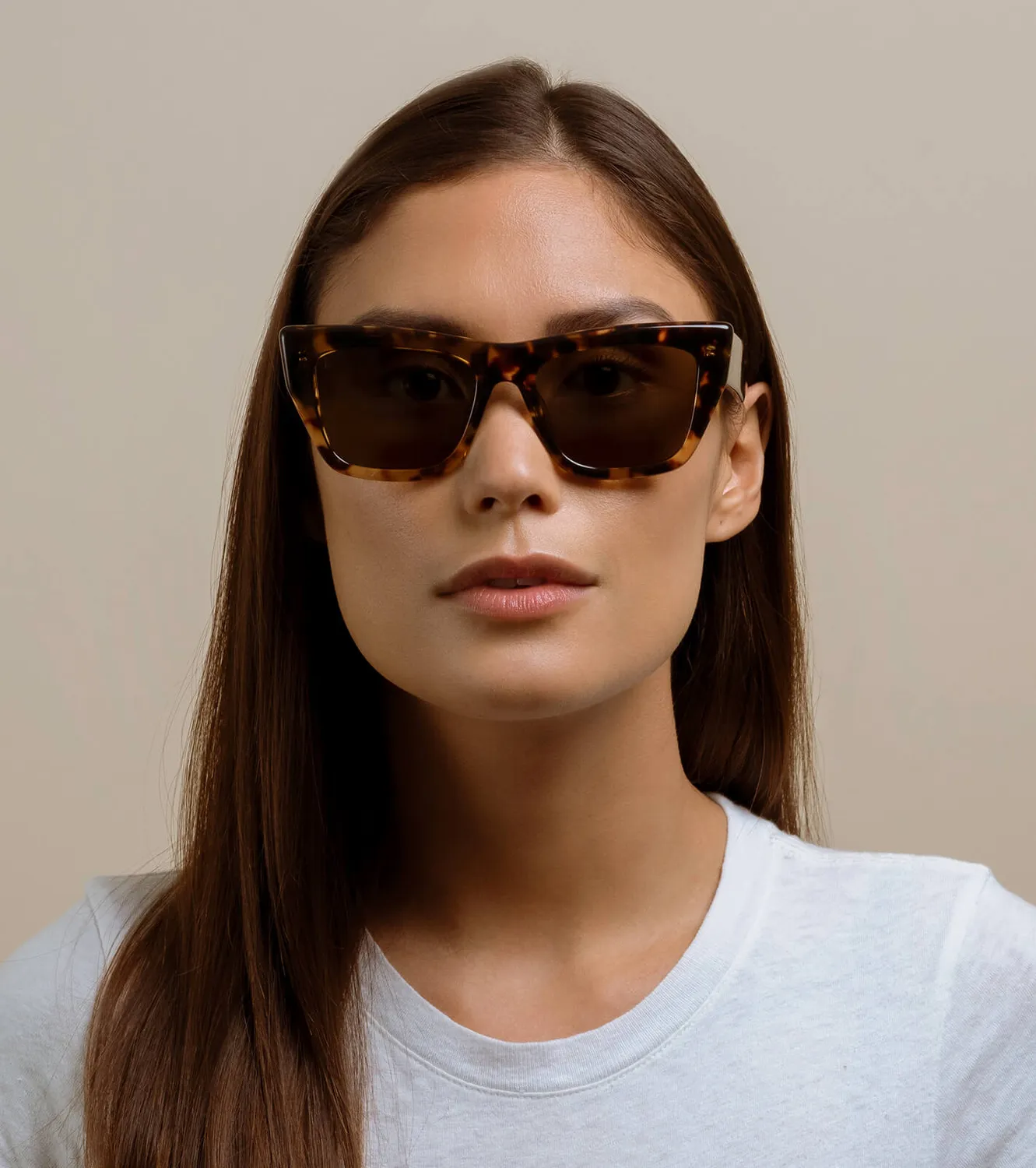 Raen Marza occhiale da sole Champagne Verde 53 oversize