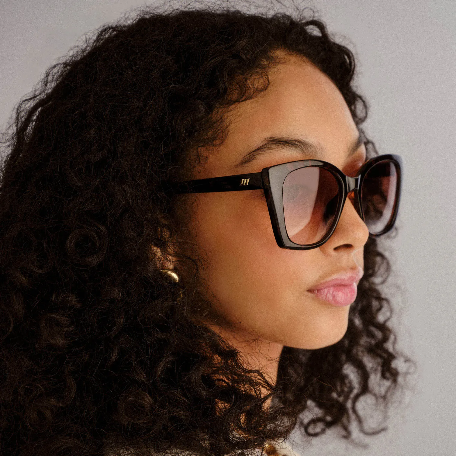 Le Specs Incantation occhiale da sole tartarugato sfumato