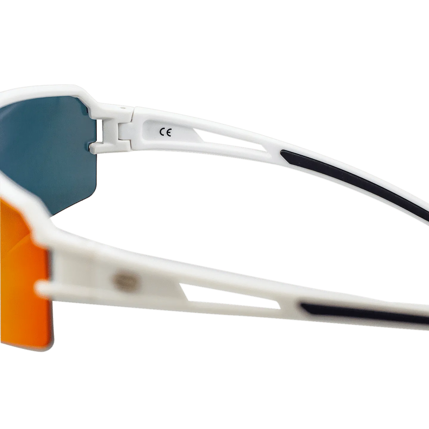 Bloovs Fiandre Bianco Opaco Arancione occhiali da sole bici