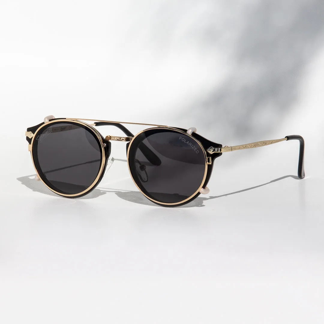 Hemmet Vintage Raider Clip S2 occhiali da sole nero polarizzato