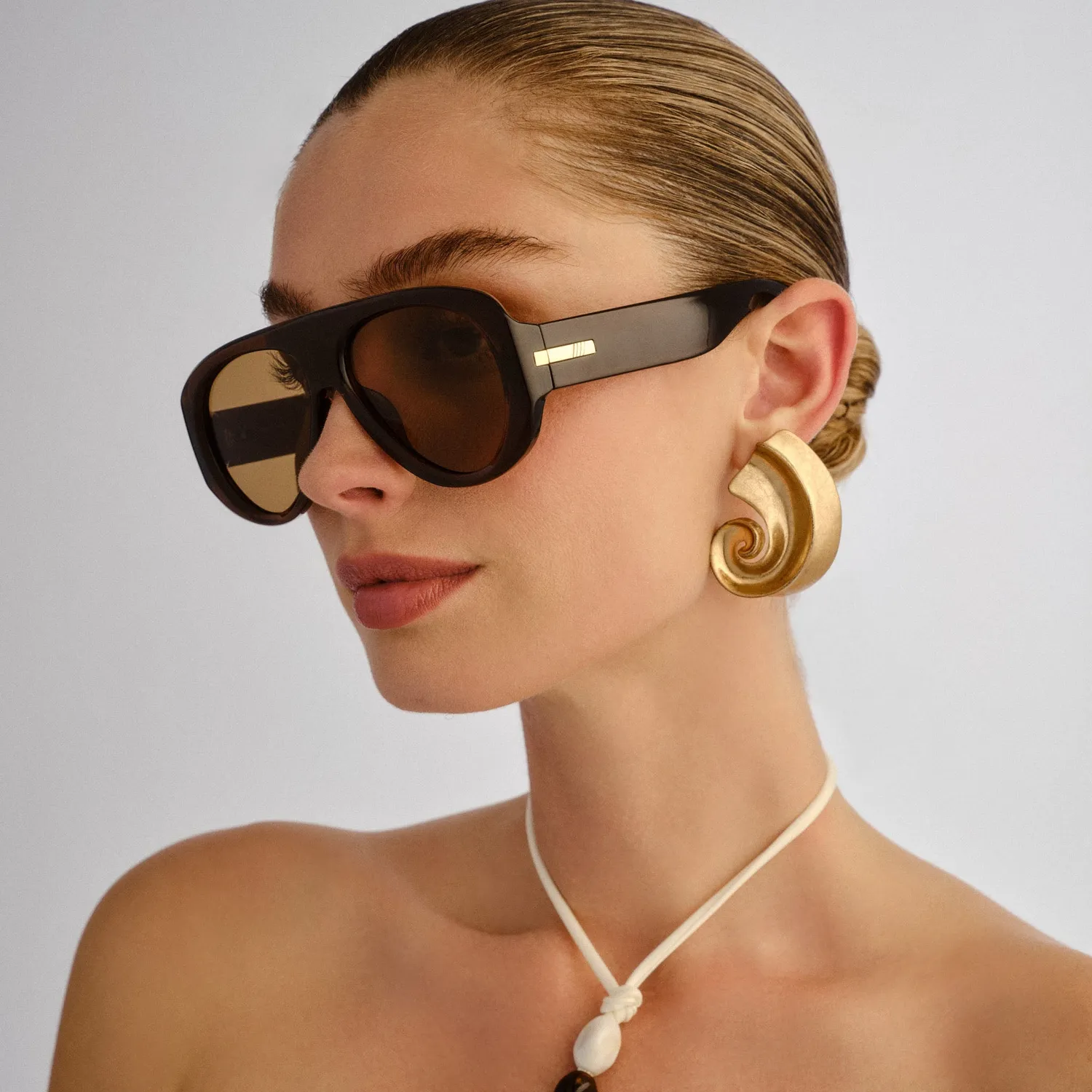 Le Specs Dream Boat occhiale da sole cocoa aviatore